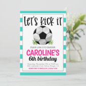 Uitnodiging voor voetbalwedstrijd (Staand voorkant)