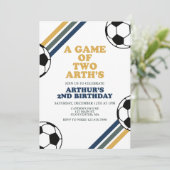 Uitnodiging voor voetbalwedstrijd (Staand voorkant)