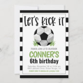 Uitnodiging voor voetbalwedstrijd (Voorkant)