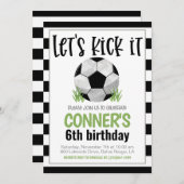 Uitnodiging voor voetbalwedstrijd (Voorkant / Achterkant)