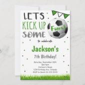 Uitnodiging voor voetbalwedstrijd (Voorkant)