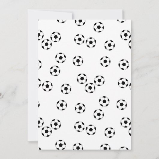 Uitnodiging voor voetbalwedstrijd (Achterkant)