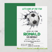 Uitnodiging voor voetbalwedstrijd (Voorkant / Achterkant)