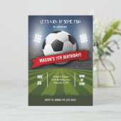 Uitnodiging voor voetbalwedstrijd (Staand voorkant)