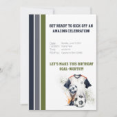 Uitnodiging voor voetbalwedstrijd (Voorkant)