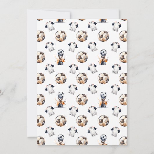 Uitnodiging voor voetbalwedstrijd (Achterkant)