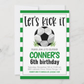 Uitnodiging voor voetbalwedstrijd (Voorkant)