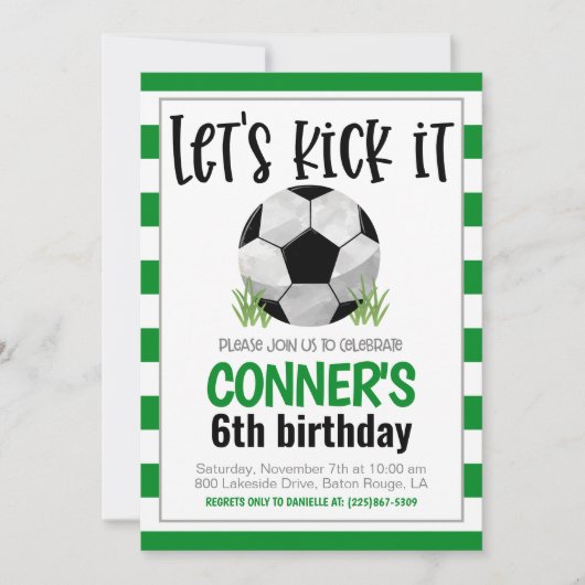 Uitnodiging voor voetbalwedstrijd