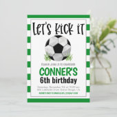 Uitnodiging voor voetbalwedstrijd