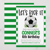Uitnodiging voor voetbalwedstrijd