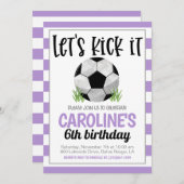 Uitnodiging voor voetbalwedstrijd (Voorkant / Achterkant)