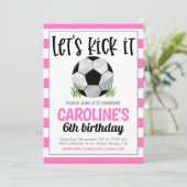 Uitnodiging voor voetbalwedstrijd (Staand voorkant)