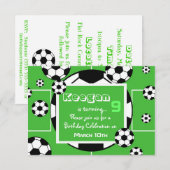 Uitnodiging voor voetbalwedstrijd (Voorkant / Achterkant)