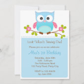 Uitnodiging voor vogels - Jongen 1ste verjaardag / (Voorkant)