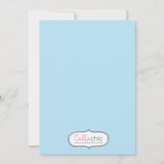 Uitnodiging voor vogels - Jongen 1ste verjaardag / (Achterkant)