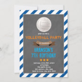 Uitnodiging voor volleybalfeest (Voorkant)