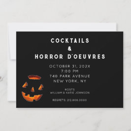 Uitnodiging voor volwassenen voor een Halloween-co