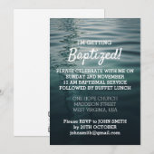 Uitnodiging voor volwassenendoop Kaart (Voorkant / Achterkant)