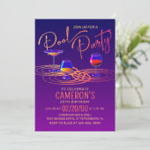 Uitnodiging voor volwassenenpoolfeest (Staand voorkant)