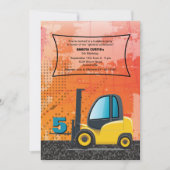 Uitnodiging voor vorkheftrucks voor de bouw (Voorkant)
