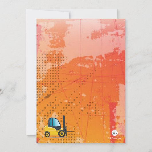 Uitnodiging voor vorkheftrucks voor de bouw (Achterkant)