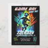 Uitnodiging voor VR-verjaardagsgokfeest Uitnodigin (Voorkant)