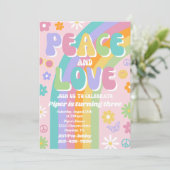 Uitnodiging voor vredes- en liefdesdag (Staand voorkant)