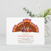 Uitnodiging voor Vriendendag van Dankzegging (Staand voorkant)