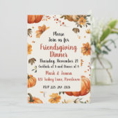 Uitnodiging voor Vriendendankdag (Staand voorkant)