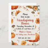 Uitnodiging voor Vriendendankdag (Voorkant / Achterkant)