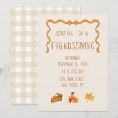 Uitnodiging voor Vriendendankdag (Voorkant / Achterkant)