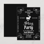 Uitnodiging voor vrijgezellenfeest (Voorkant / Achterkant)