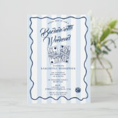 Uitnodiging voor vrijgezellenfeest Bach-weekend ca (Staand voorkant)