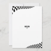 Uitnodiging voor vrijgezellenfeest 'De Laatste Rit (Achterkant)