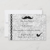 Uitnodiging voor vrijgezellenfeest Gatsby Antieke  (Achterkant)