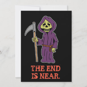 Uitnodiging voor vrijgezellenfeest Grim Reaper