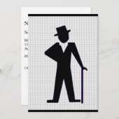 Uitnodiging voor vrijgezellenfeest met dansende ma (Voorkant / Achterkant)