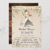 Uitnodiging voor vrijgezellenfeest met glamping (Voorkant / Achterkant)