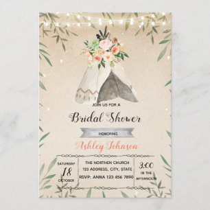 Uitnodiging voor vrijgezellenfeest met glamping