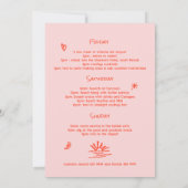 Uitnodiging voor vrijgezellenfeest met zon en spri (Achterkant)