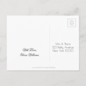 Uitnodiging voor vrijgezellenfeest op krijtbordsti (Achterkant)