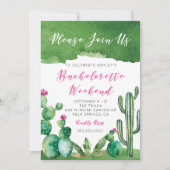 Uitnodiging voor vrijgezellenfeest - Palm Springs (Voorkant)