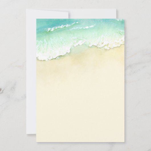 Uitnodiging voor vrijgezellenfeest | Strand van Ca (Achterkant)