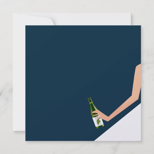 Uitnodiging voor vrijgezellenfeest van marineschee (Achterkant)