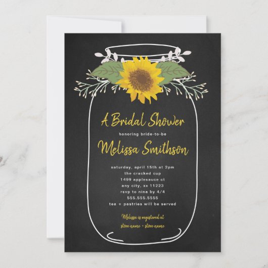 Uitnodiging voor Vrijgezellenfeest van Rustic Sunf (Voorkant)