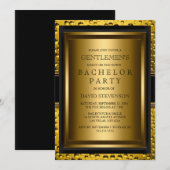 Uitnodiging voor vrijgezellenfeest voor heren 🍻 (Voorkant / Achterkant)