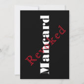 Uitnodiging voor vrijgezellenfeest voor mannen, (Voorkant)