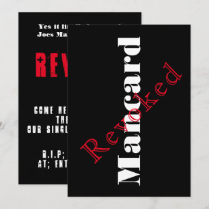 Uitnodiging voor vrijgezellenfeest voor mannen,