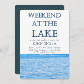 Uitnodiging voor vrijgezellenfeest weekend aan het (Voorkant / Achterkant)