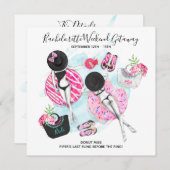 Uitnodiging voor vrijgezellenstrandweekend (Voorkant / Achterkant)